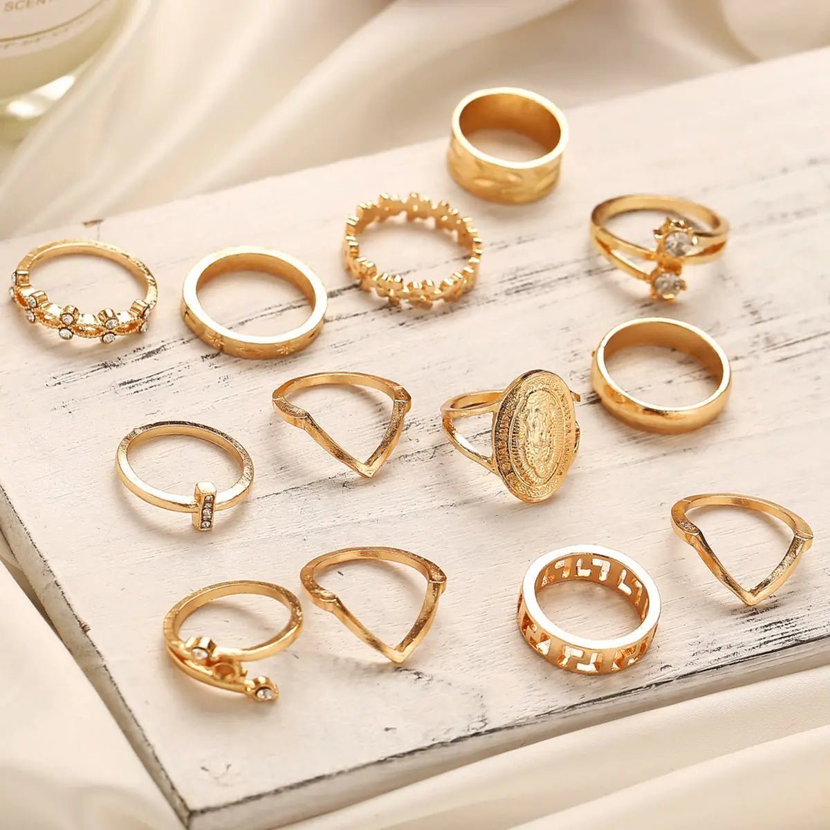 13pc Medallion Ring Set - Allure SocietyRings