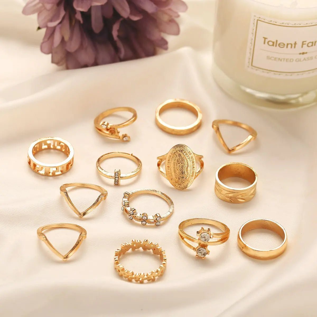13pc Medallion Ring Set - Allure SocietyRings