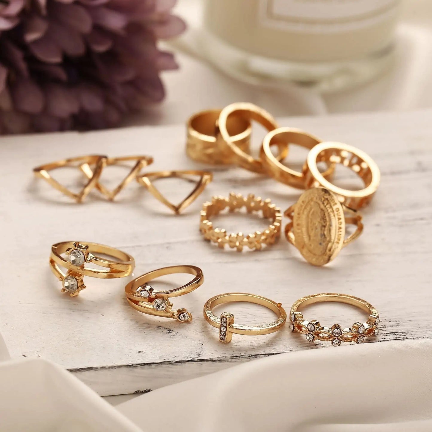 13pc Medallion Ring Set - Allure SocietyRings