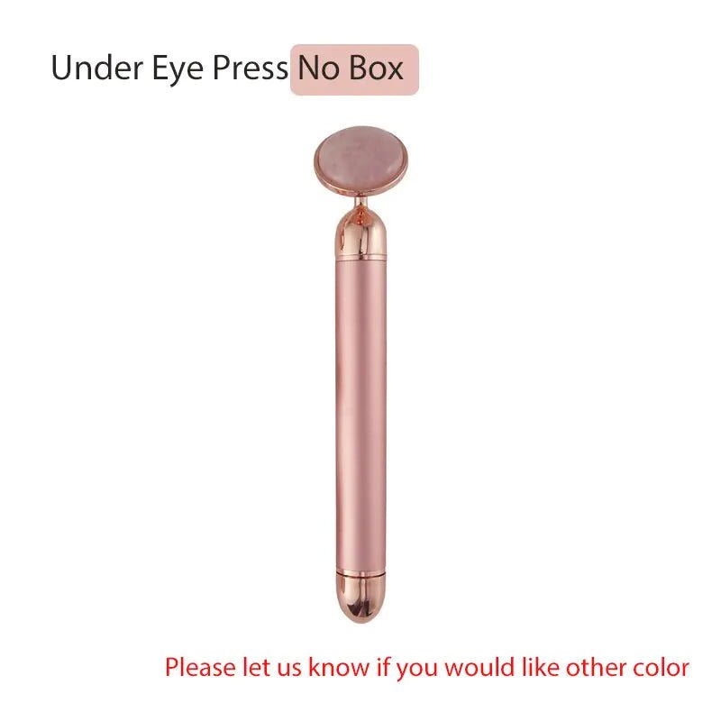 3 - in - 1 Vibrating Jade Roller & Eye Press Set: Electric Facial Massager - Allure SocietySkincare Accessories