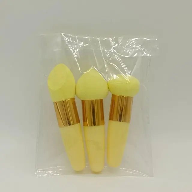 3Pcs Women Mushroom Head Brush Set - Allure SocietyMakeup Brush Set