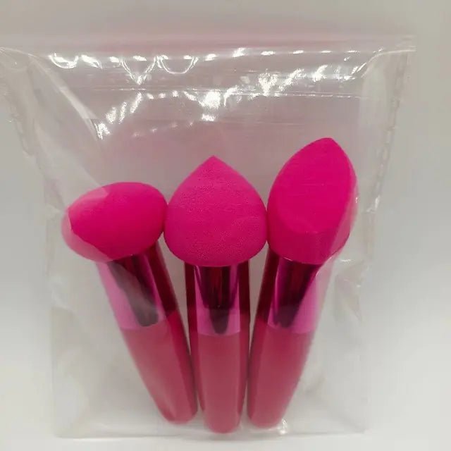 3Pcs Women Mushroom Head Brush Set - Allure SocietyMakeup Brush Set