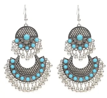 Egypt Vintage Silver Alloy Earrings for Women - Allure Society