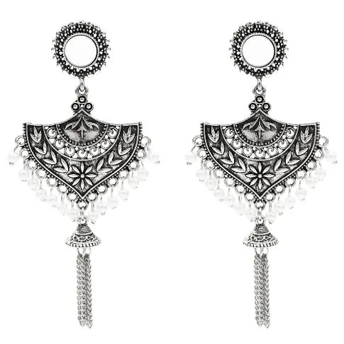 Egypt Vintage Silver Alloy Earrings for Women - Allure Society