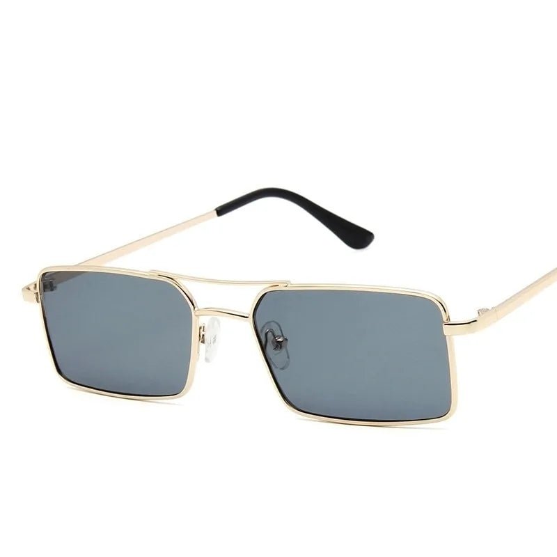 Classic Retro Rectangle Metal Frame Sunglasses - Allure SocietyUV Sunglasses