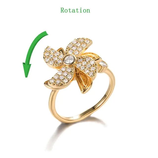 Crystal Sunflower Rings - Allure SocietyRings