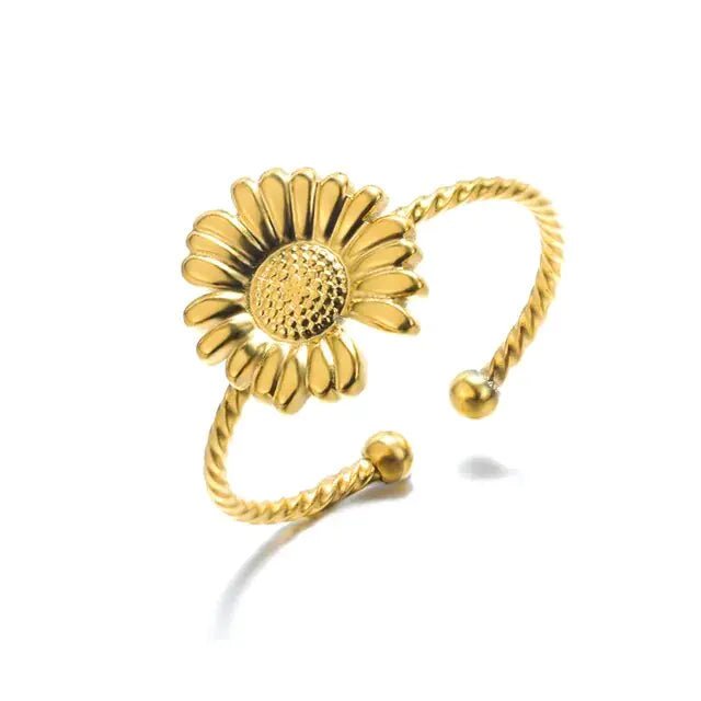 Crystal Sunflower Rings - Allure SocietyRings