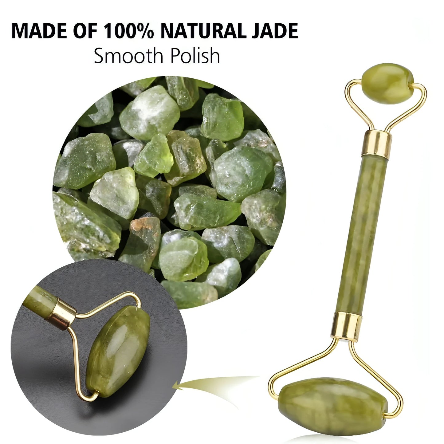 Double Head Jade Facial Massage Roller - Allure SocietySkincare Accessories