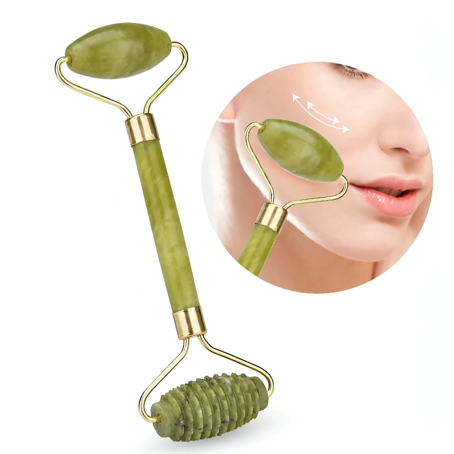Double Head Jade Facial Massage Roller - Allure SocietySkincare Accessories