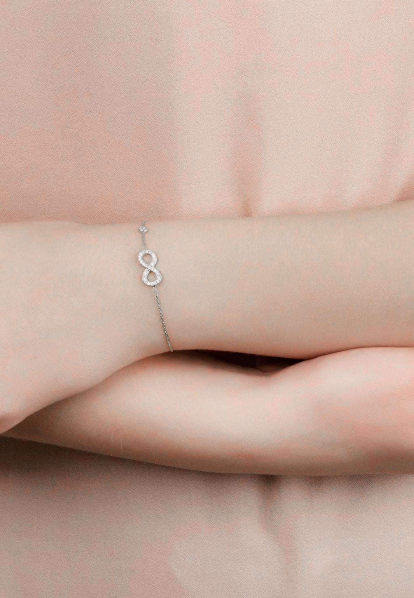 Eternity Infinity Bracelet Silver - Allure SocietyBracelets
