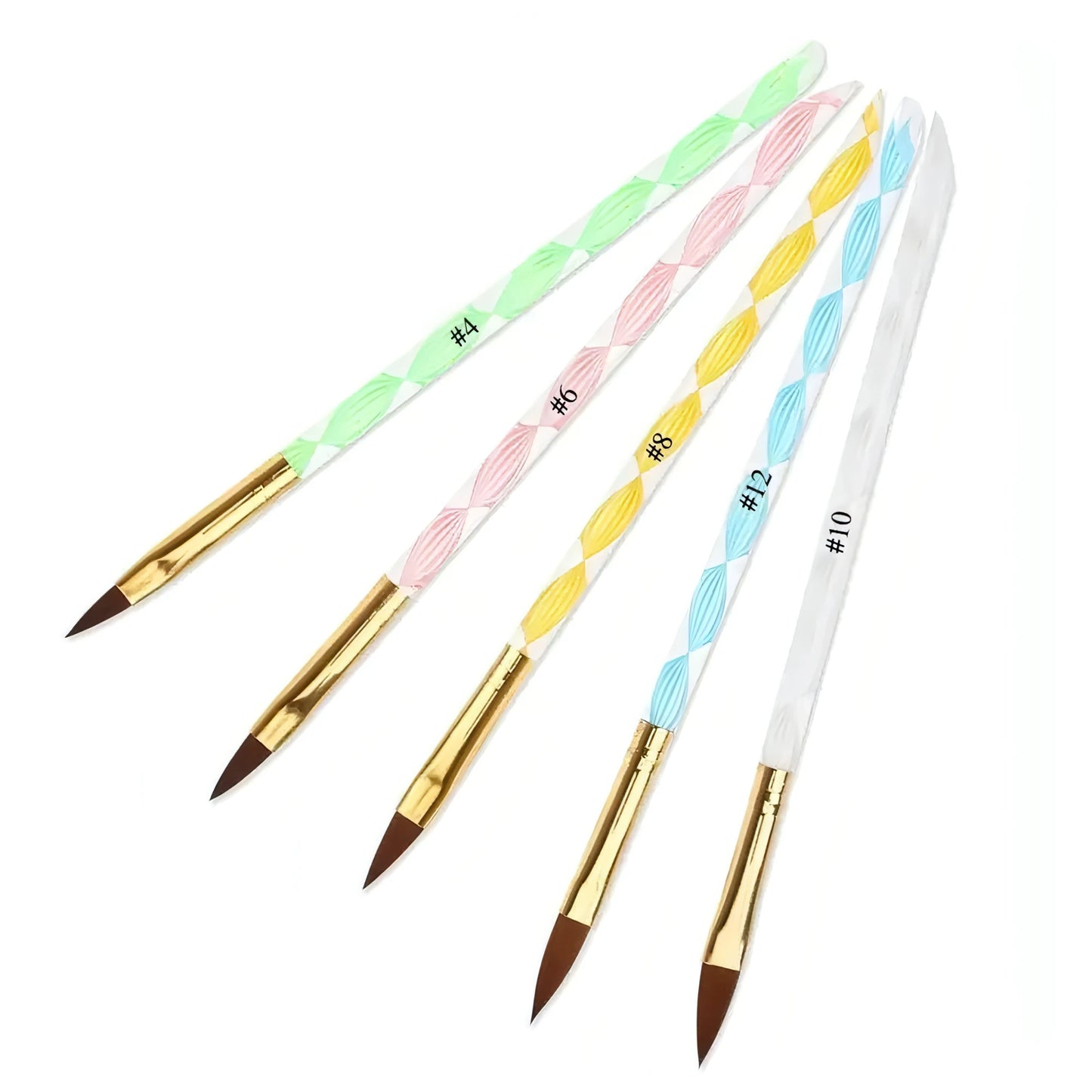 Gel Liner Polish Brush Set Nail Art Dotting Tools - Allure SocietyFalse Nail Kits and Dryers