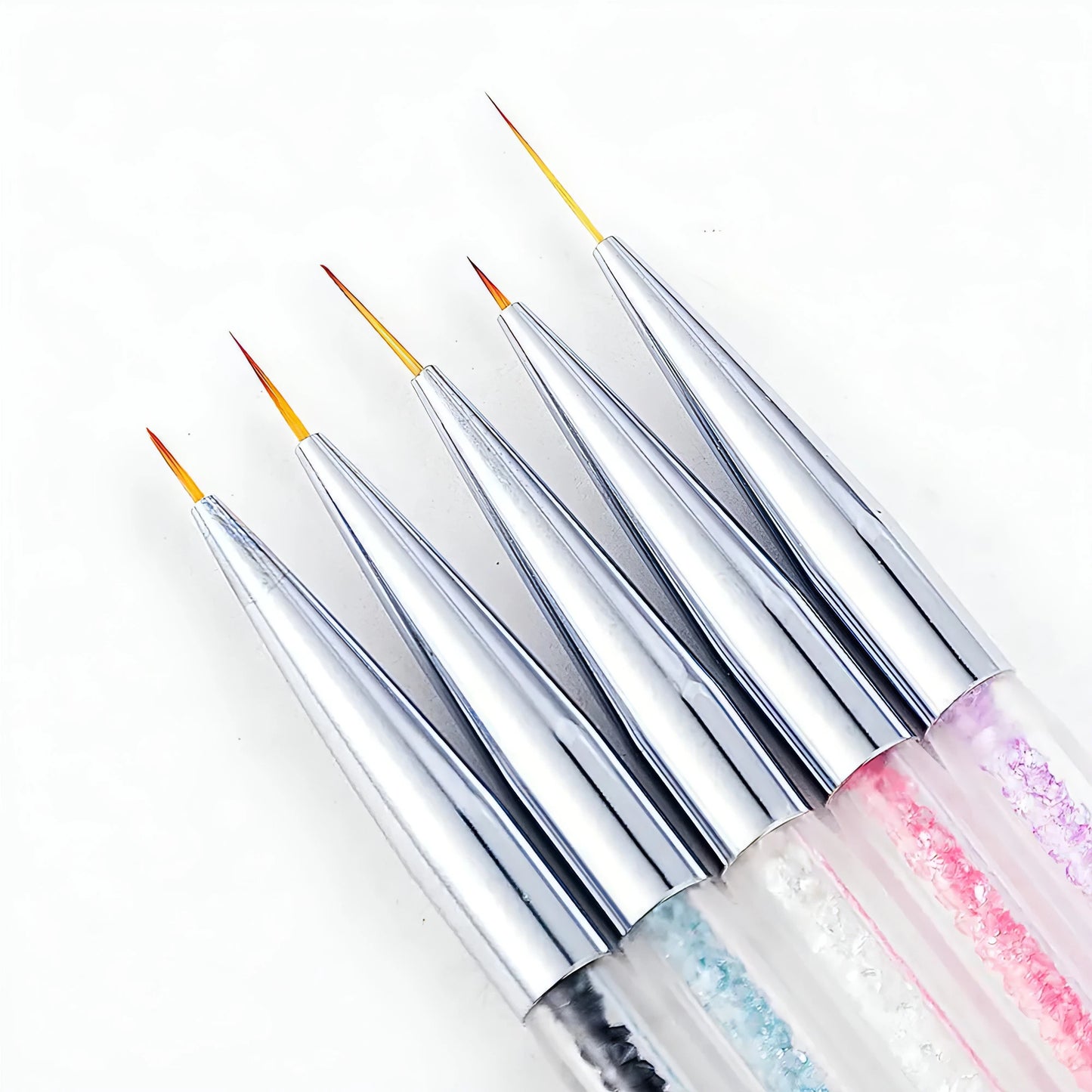 Gel Liner Polish Brush Set Nail Art Dotting Tools - Allure SocietyFalse Nail Kits and Dryers