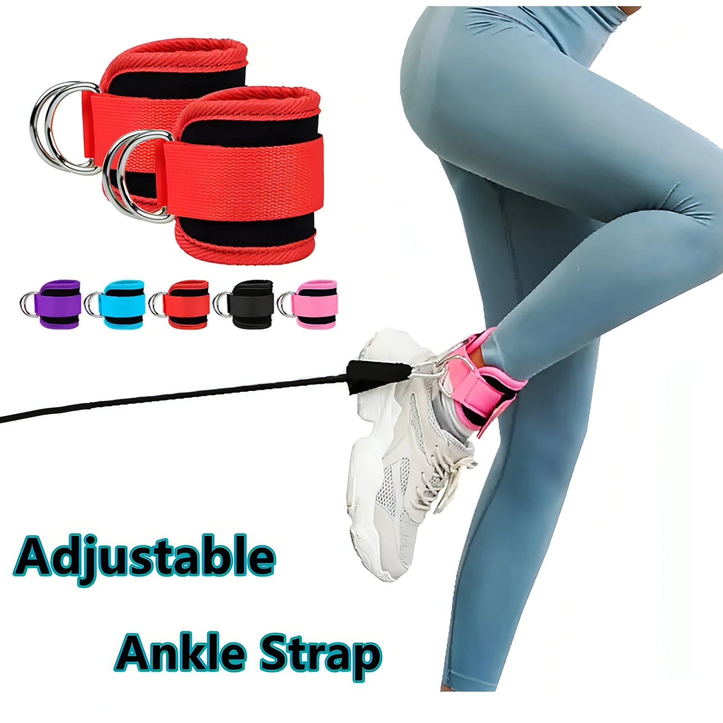 Gym Ankle Adjustable Straps - Allure SocietyFitness Equipment