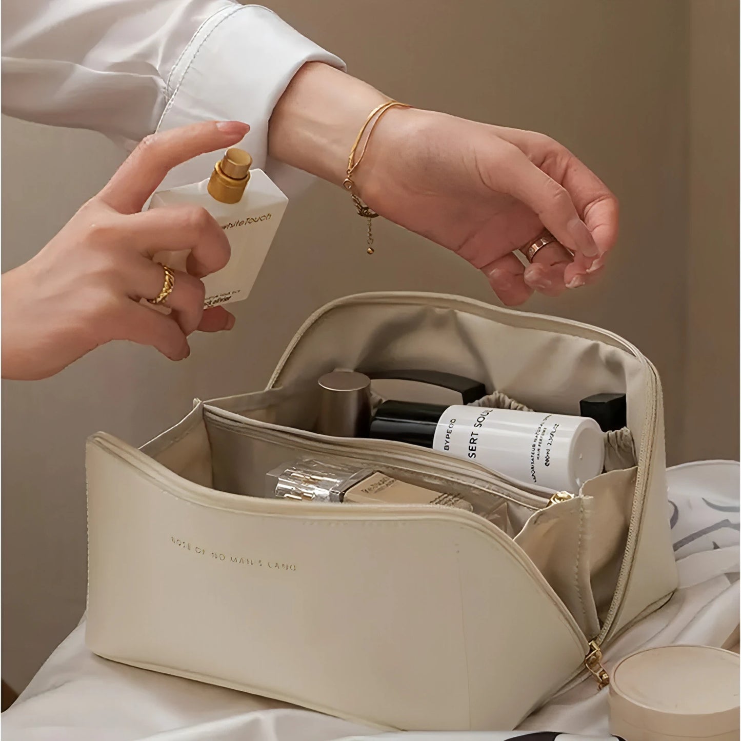 Large Capacity Portable Makeup Bag - Allure SocietyMakeup Storage