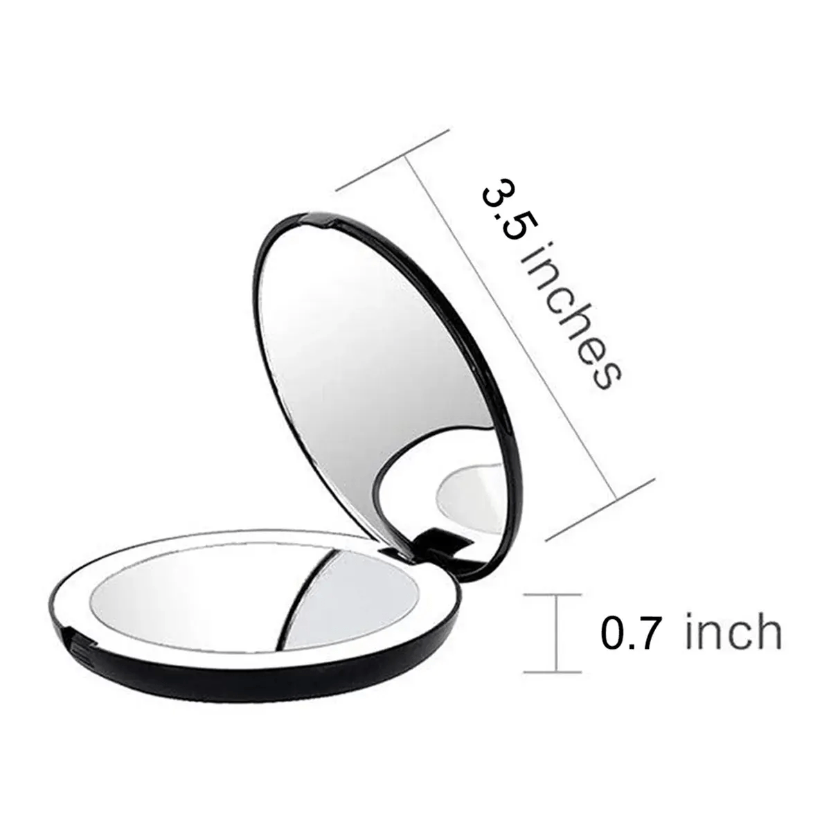 Led Folding Makeup Mirror - Allure SocietyMakeup Accessories