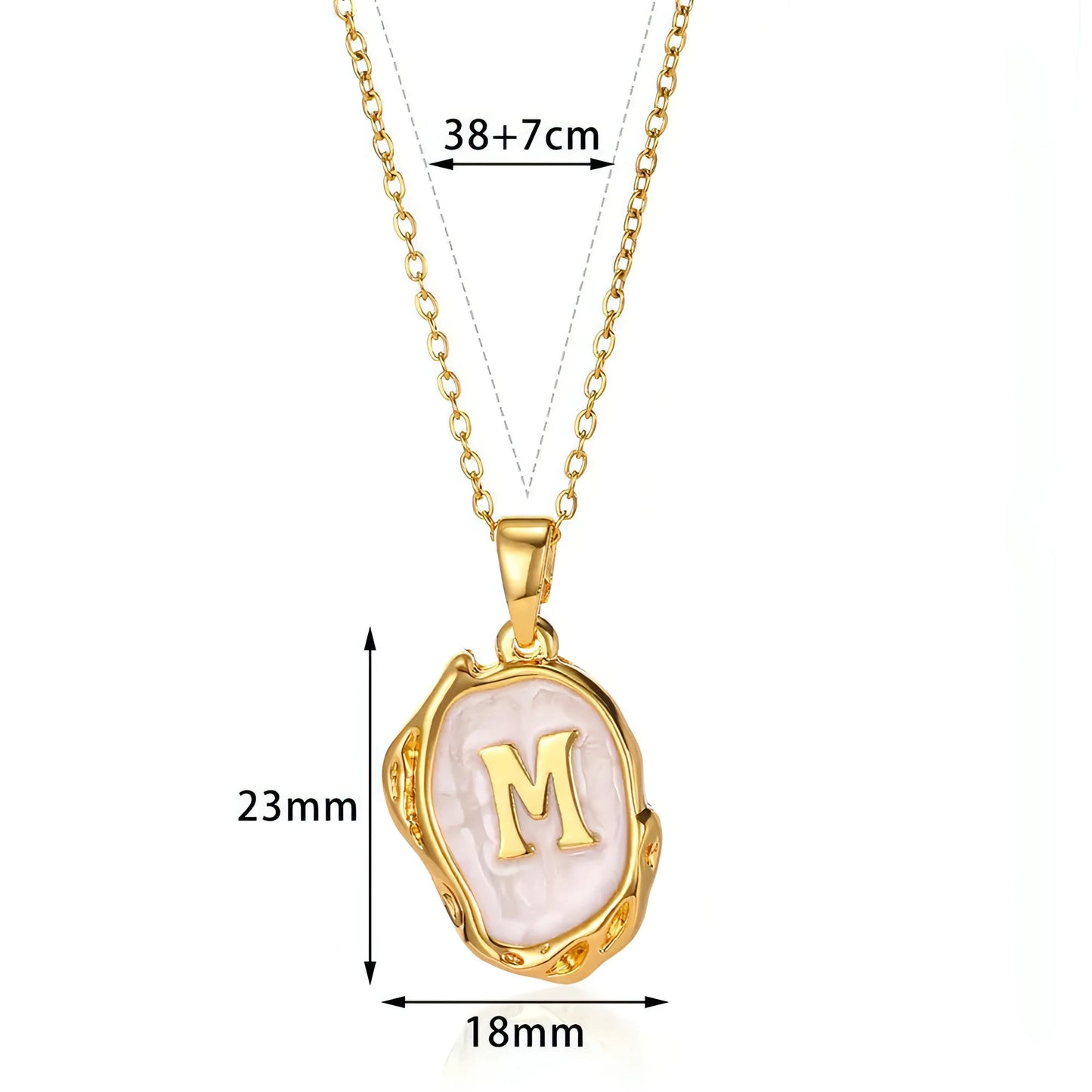Letters Dimensional Necklace - Allure SocietyNecklaces