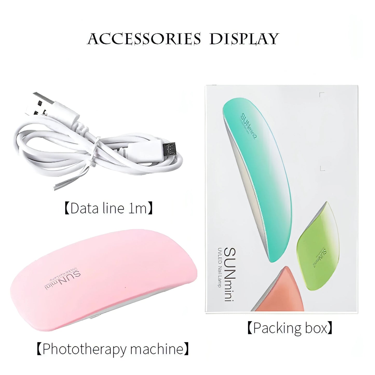 Mini Nail Lamp Dryer - Allure SocietyFalse Nail Kits and Dryers