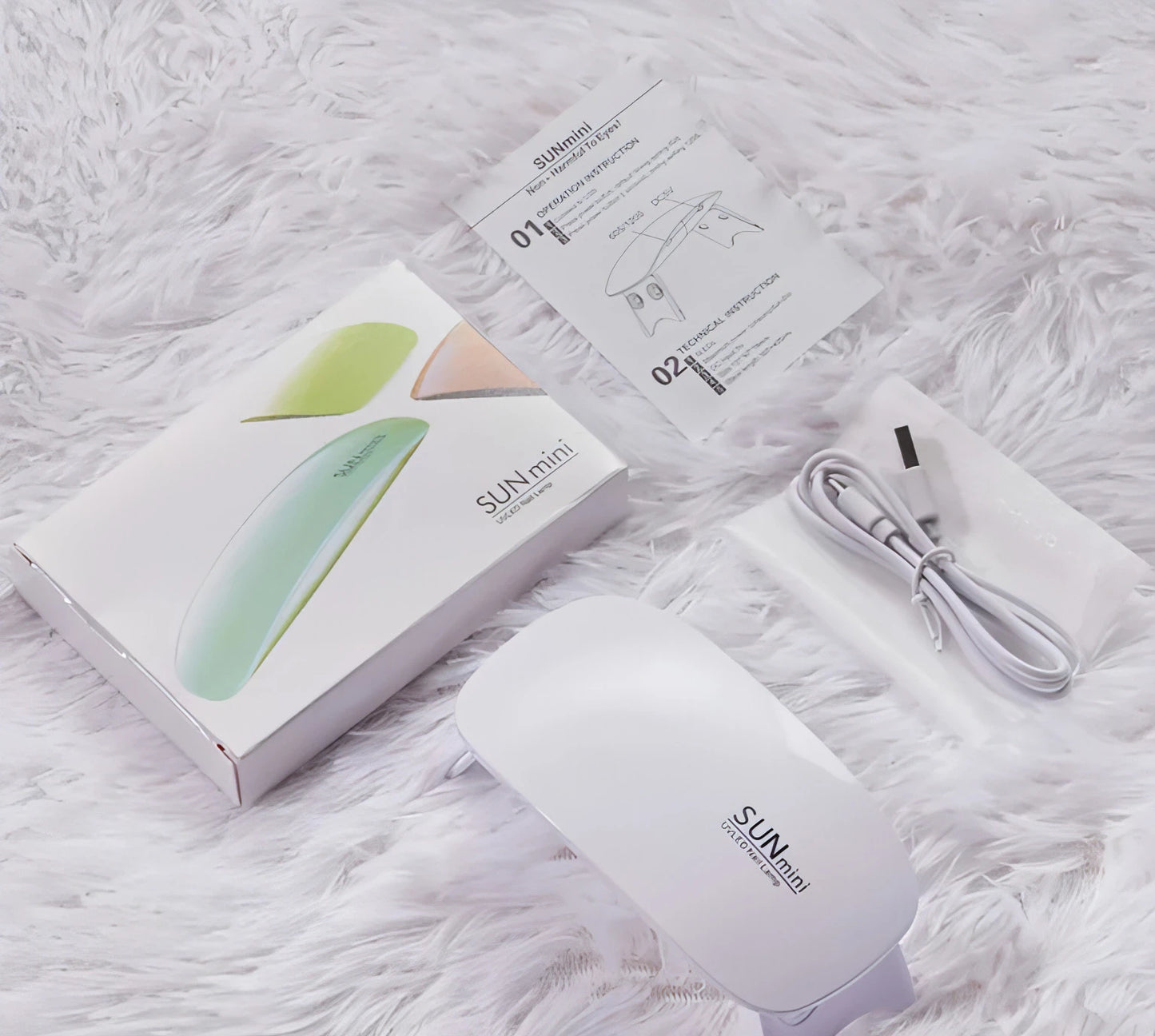 Mini Nail Lamp Dryer - Allure SocietyFalse Nail Kits and Dryers