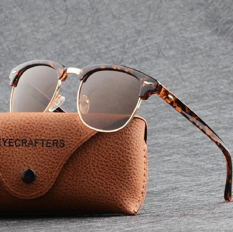 Polarized Semi - Rimless Unisex Sunglasses - Allure SocietyPolarised Sunglasses