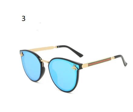 Retro Round Bee Sunglasses - Allure SocietyUV Sunglasses
