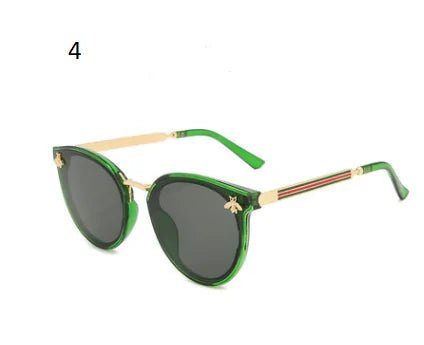 Retro Round Bee Sunglasses - Allure SocietyUV Sunglasses