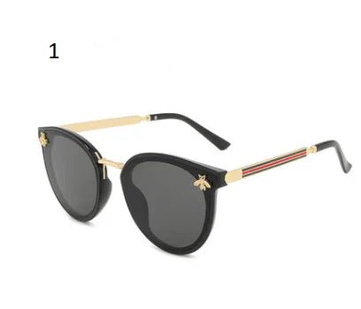 Retro Round Bee Sunglasses - Allure SocietyUV Sunglasses
