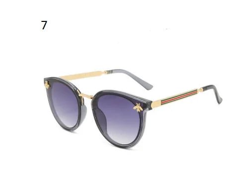 Retro Round Bee Sunglasses - Allure SocietyUV Sunglasses
