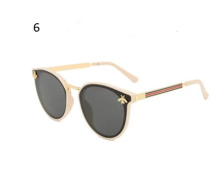 Retro Round Bee Sunglasses - Allure SocietyUV Sunglasses