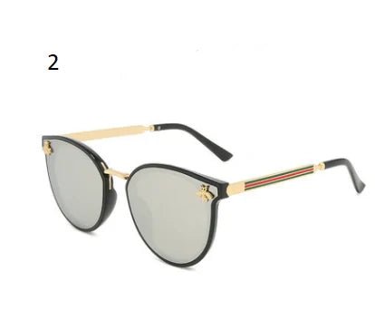 Retro Round Bee Sunglasses - Allure SocietyUV Sunglasses