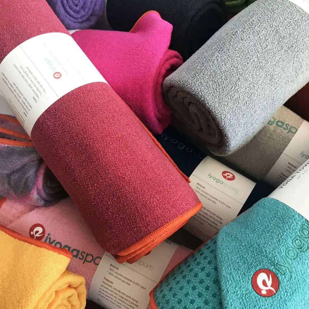 Silicone Non - slip Yoga Blankets Yoga Mat Cover Towel Sports Travel Fitness Exercise Pilates Foldable Blankets - Allure SocietyYoga Towel and Blankets
