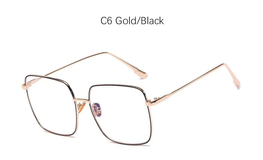 Square Framed Transparent Glasses - Allure SocietyUV Sunglasses