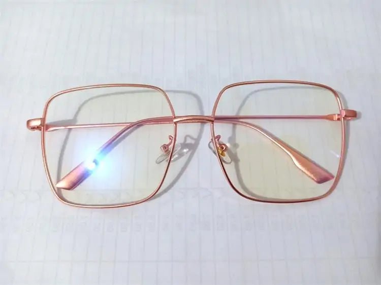 Square Framed Transparent Glasses - Allure SocietyUV Sunglasses