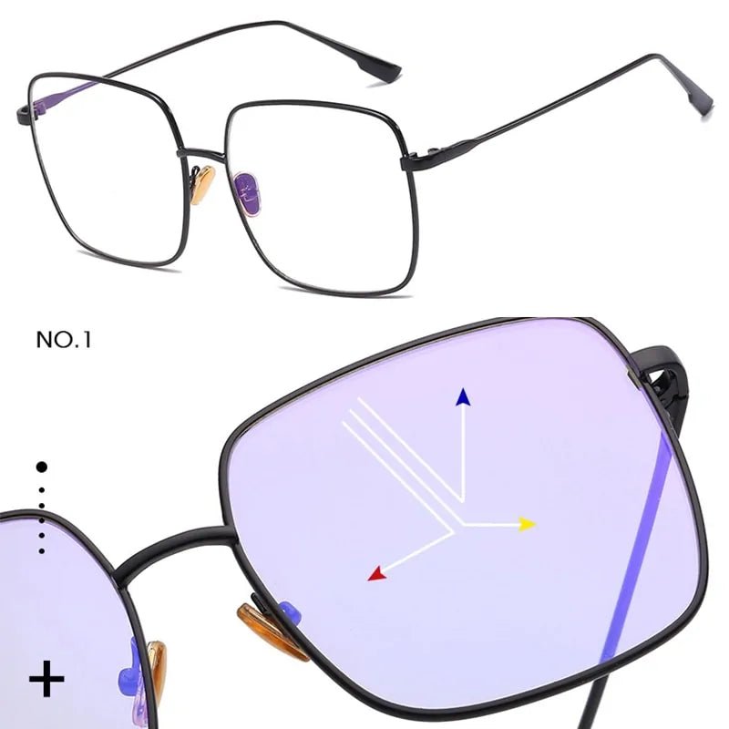 Square Framed Transparent Glasses - Allure SocietyUV Sunglasses