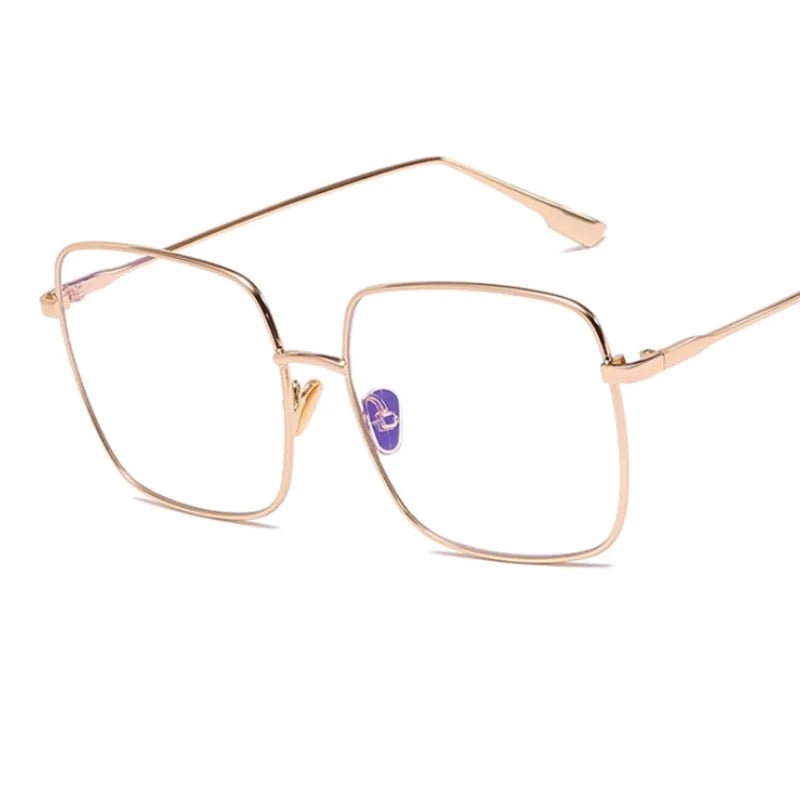Square Framed Transparent Glasses - Allure SocietyUV Sunglasses