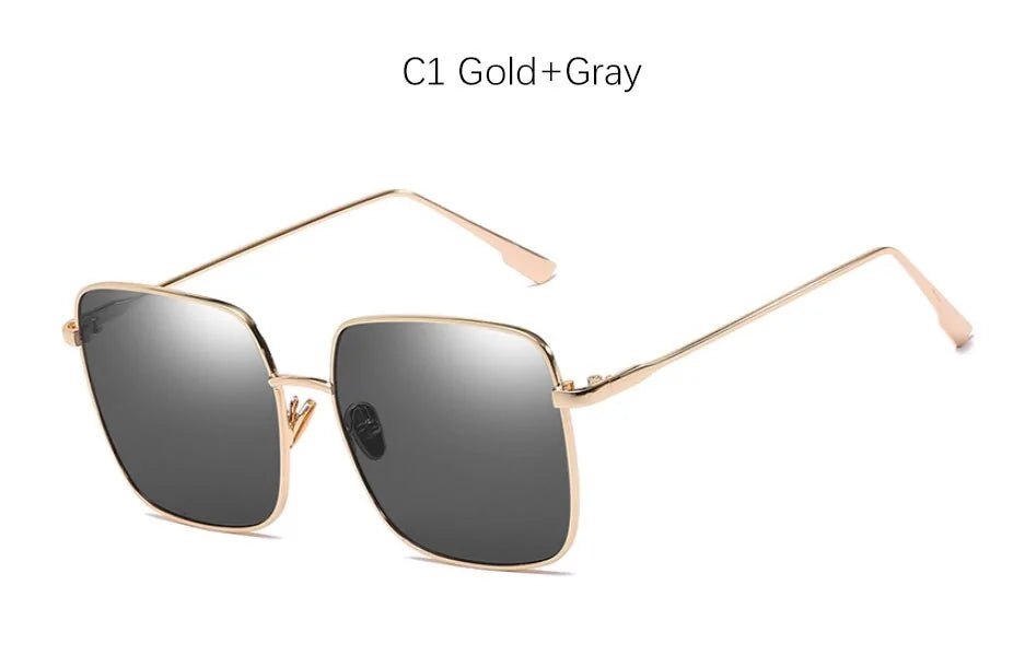 Square Framed Transparent Glasses - Allure SocietyUV Sunglasses