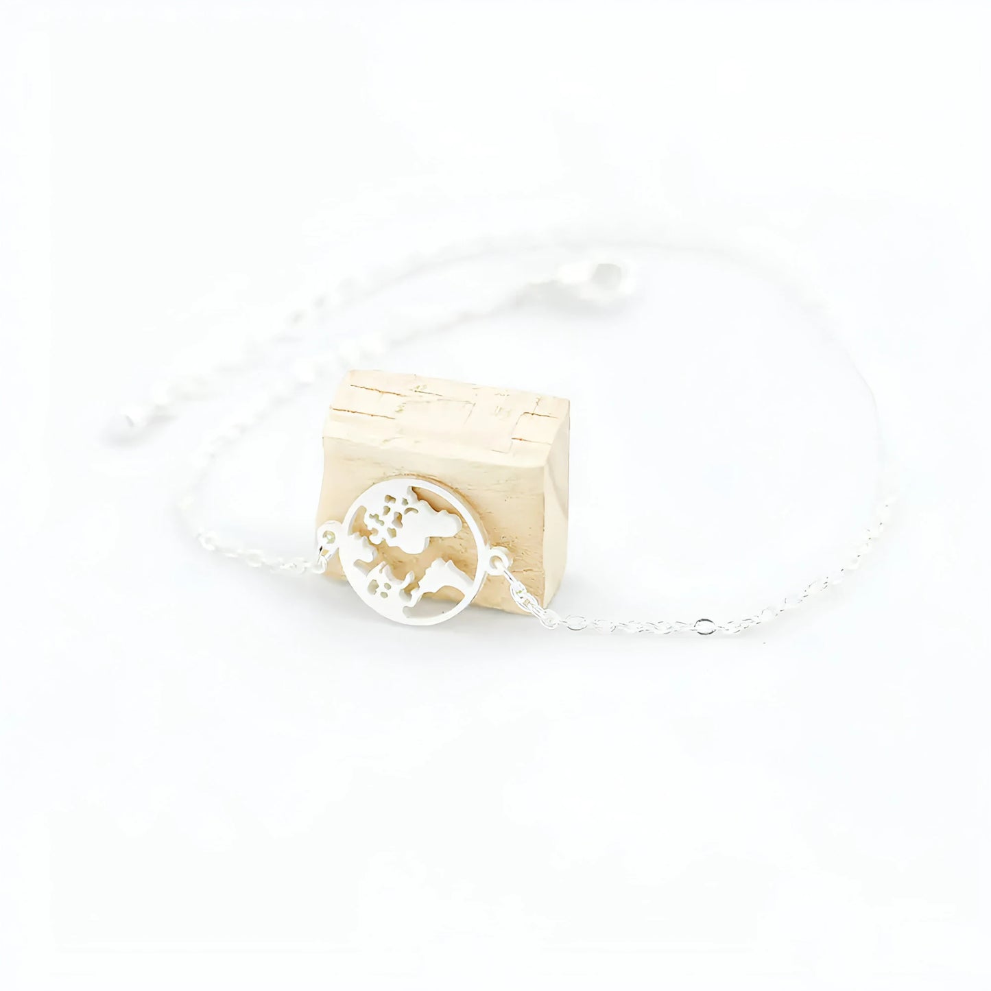 Stainless Steel World Map Bracelets For Women - Allure SocietyBracelets