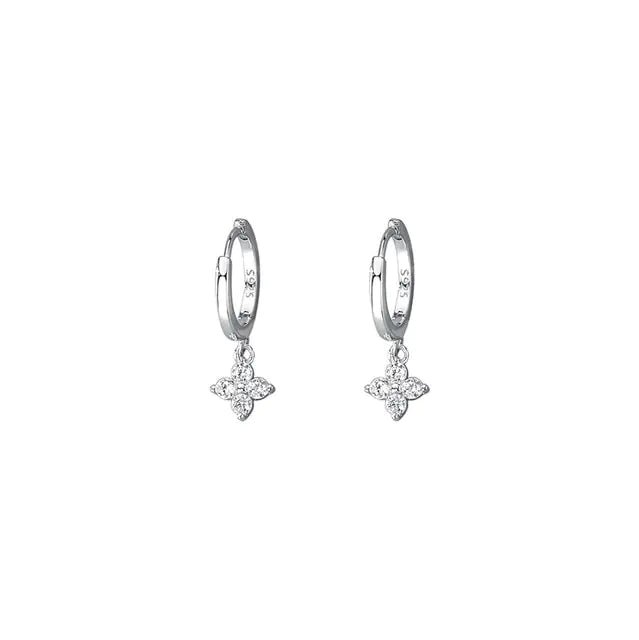 Sterling Silver Floral Sweet Earrings - Allure SocietyEarrings