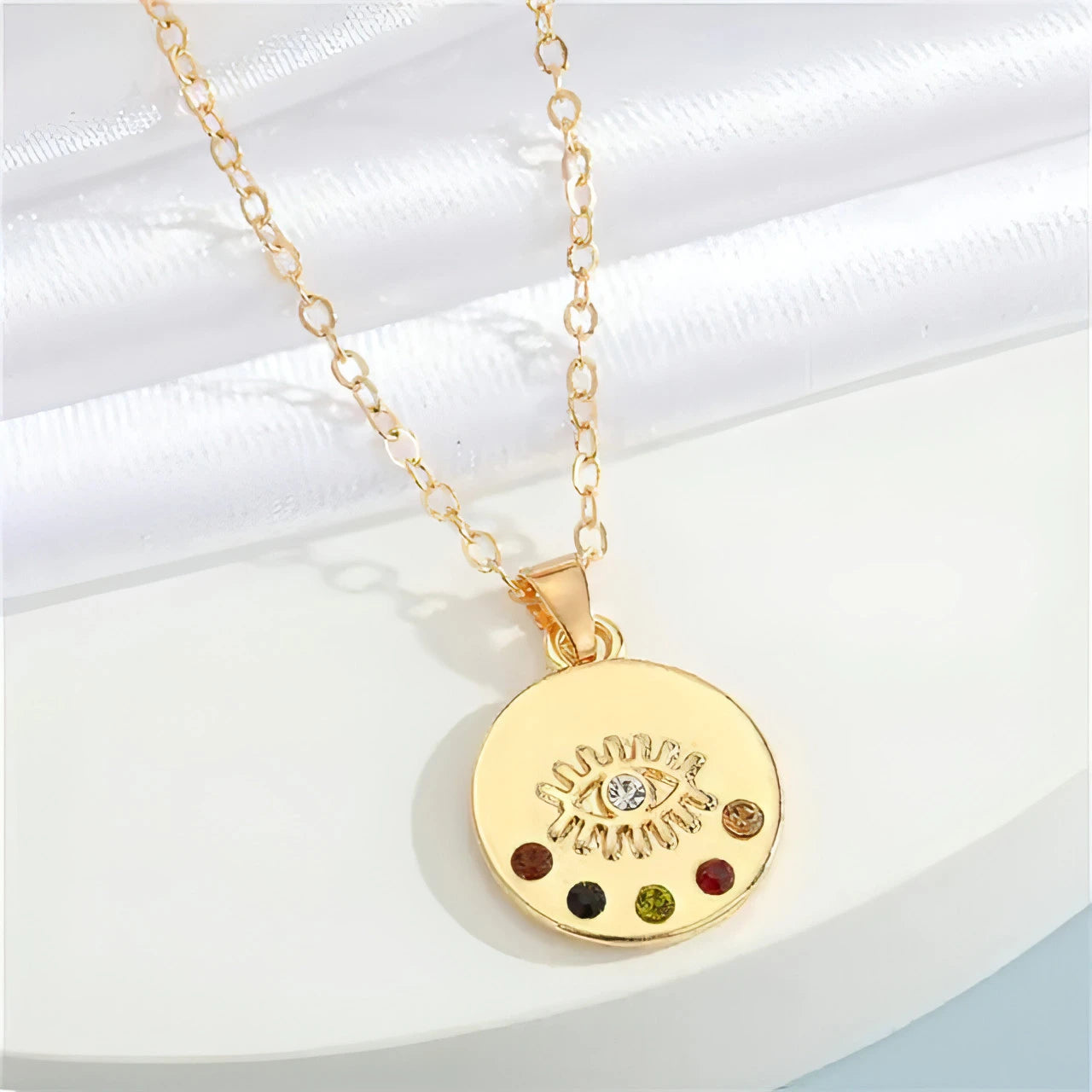 Turkish Evil Eye Necklace - Allure SocietyNecklaces