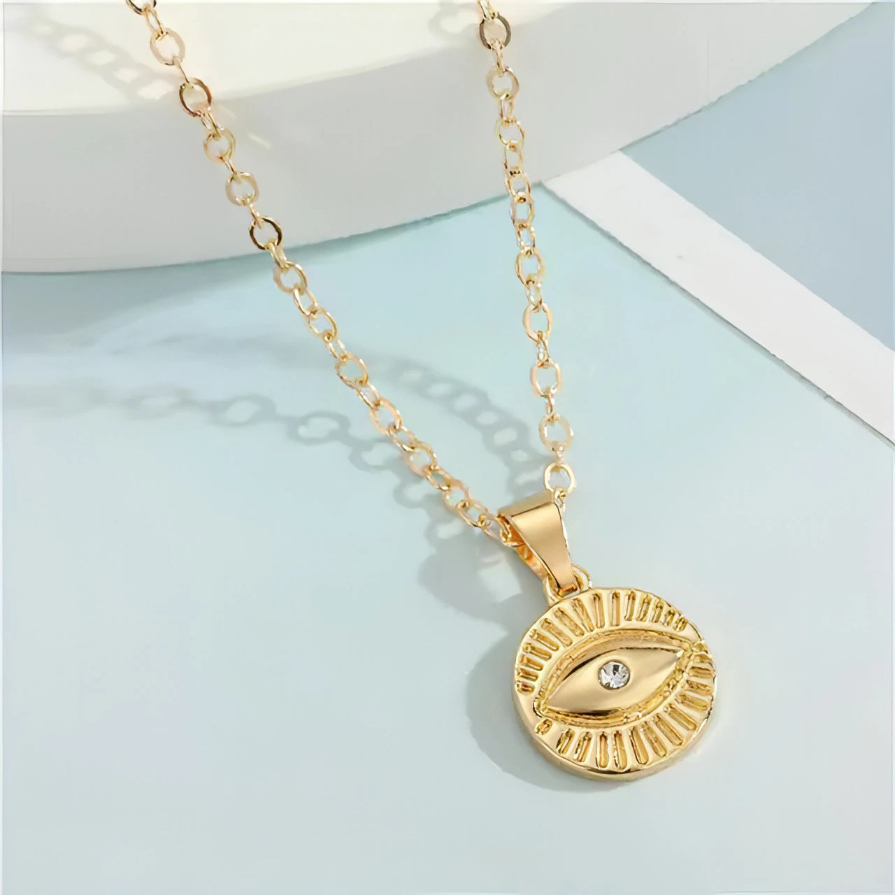 Turkish Evil Eye Necklace - Allure SocietyNecklaces