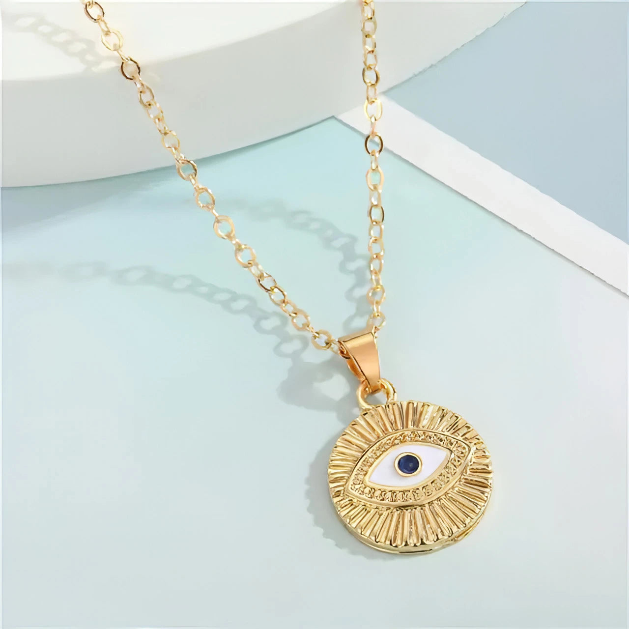 Turkish Evil Eye Necklace - Allure SocietyNecklaces