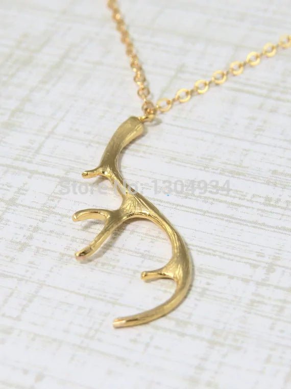 Vintage Deer Antler Necklace - Allure SocietyNecklaces