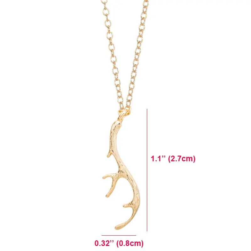 Vintage Deer Antler Necklace - Allure SocietyNecklaces