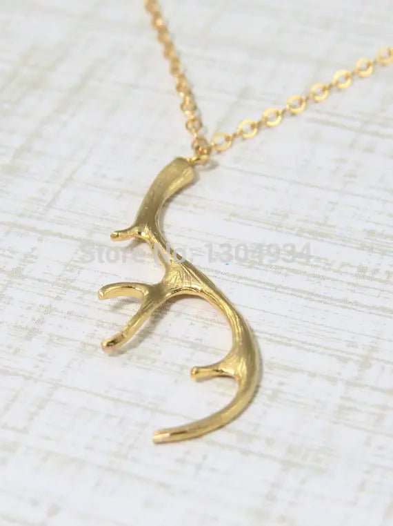 Vintage Deer Antler Necklace - Allure SocietyNecklaces