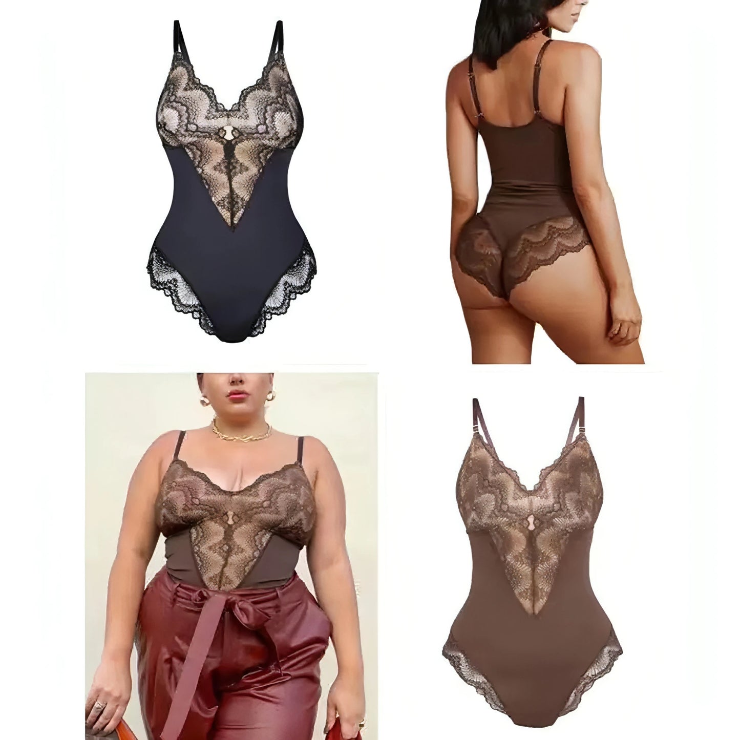 Women's Lace Sexy Body Shaper - Allure SocietyShapewear