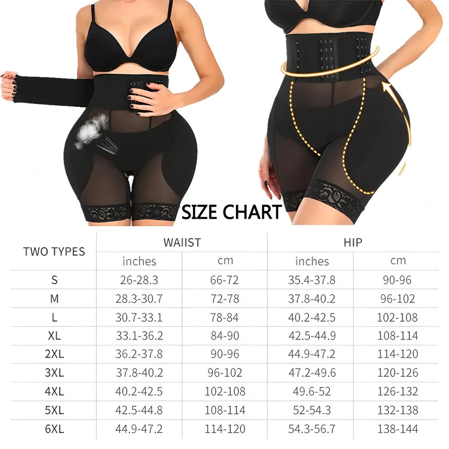 Women's Padded Butt Lifter Panties - Allure SocietyShapewear