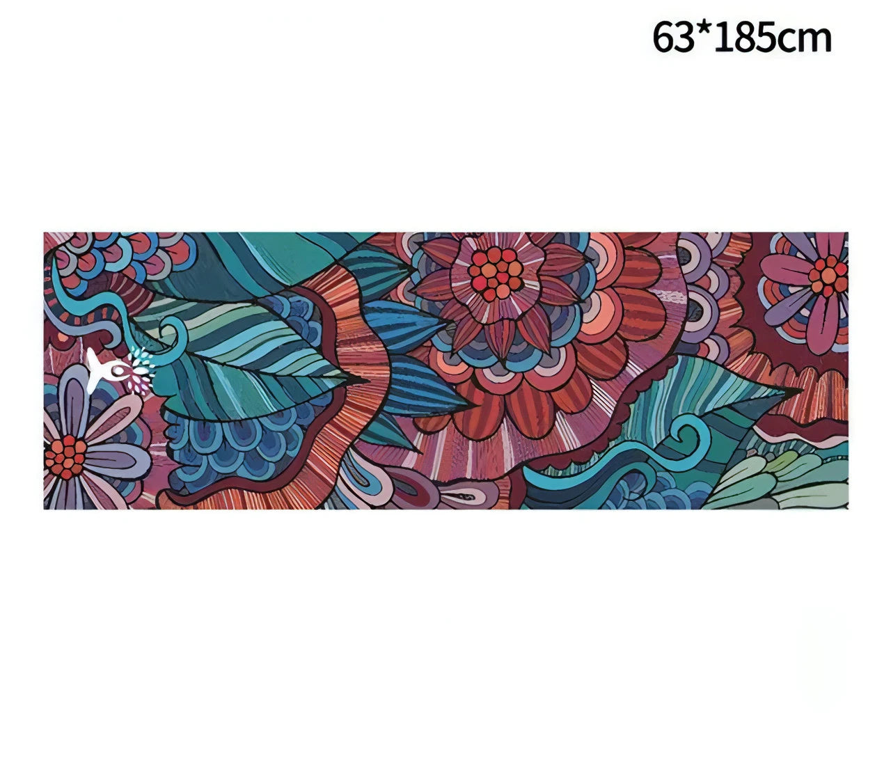 Yoga Mat Towel 185*63cm Printed Yoga Towel Non Slip Fitness Workout Mat Cover for Pilates Gym Yoga Blankets - Allure SocietyYoga Towel and Blankets