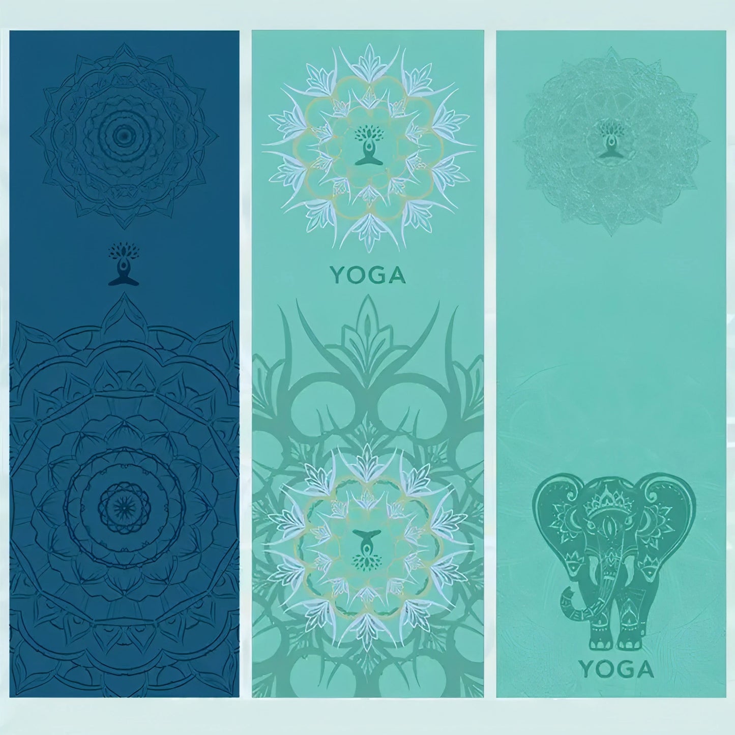 Yoga Mat Towel 185*63cm Printed Yoga Towel Non Slip Fitness Workout Mat Cover for Pilates Gym Yoga Blankets - Allure SocietyYoga Towel and Blankets