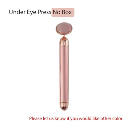 3 - in - 1 Vibrating Jade Roller & Eye Press Set: Electric Facial Massager - Allure SocietySkincare Accessories