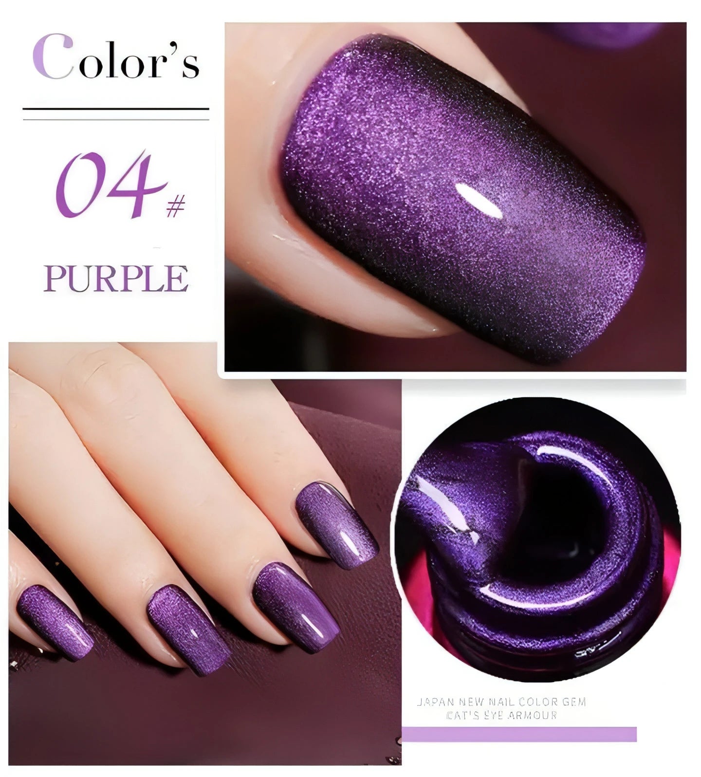 4D Magnetic Nail Polish Set - Allure SocietyFalse Nail Kits and Dryers