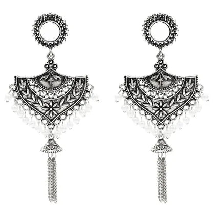 Egypt Vintage Silver Alloy Earrings for Women - Allure Society